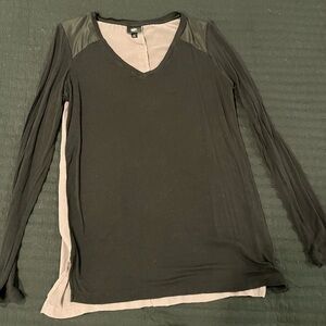 MOSSIMO • Sheer back long-sleeve top